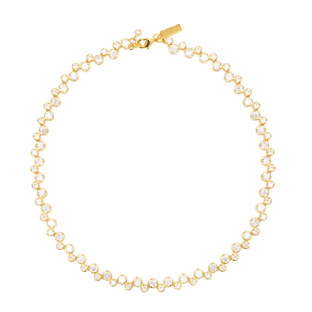 Deconstructed Tennis Necklace