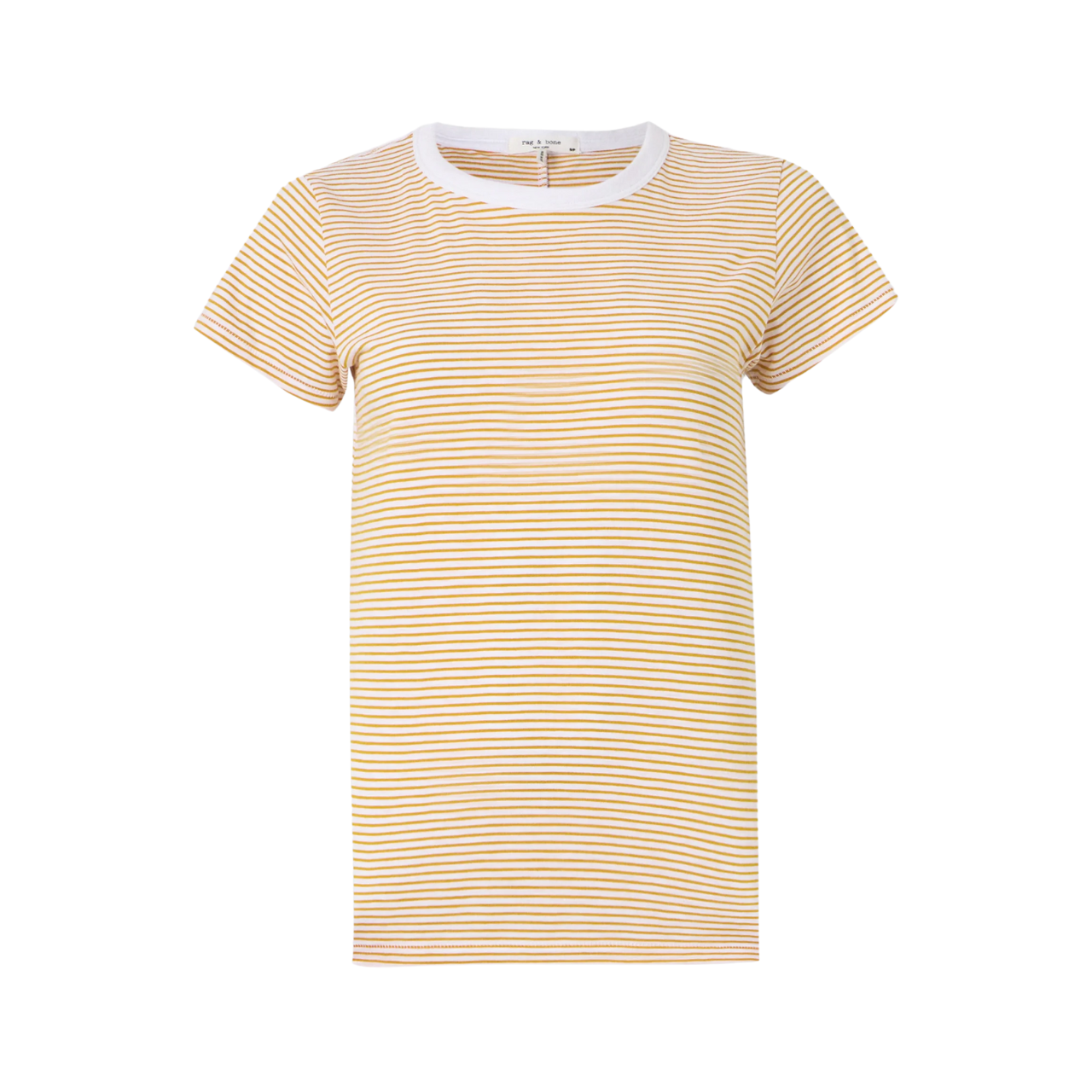 The Slub Stripe Tee Yellow Multi