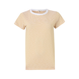 The Slub Stripe Tee Yellow Multi