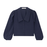 The Long Slv Sailor blouse Navy