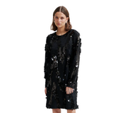 Glimmer Simple Dress Black