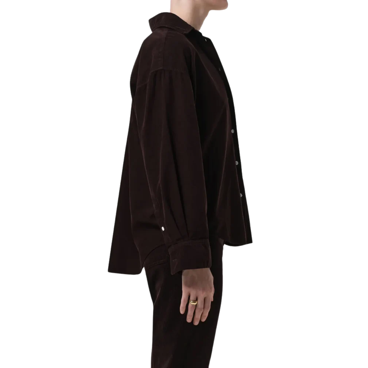 Kayla Shirt Corduroy Dark Brown