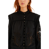 Richilieu Blouse Black