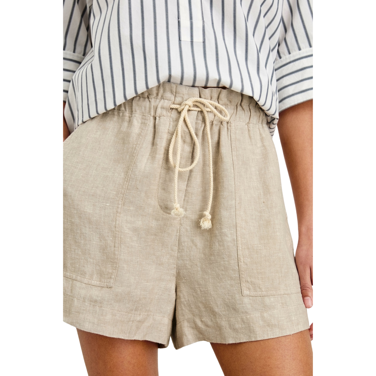 Foster Short Heathered Flax