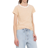 The Slub Stripe Tee Yellow Multi