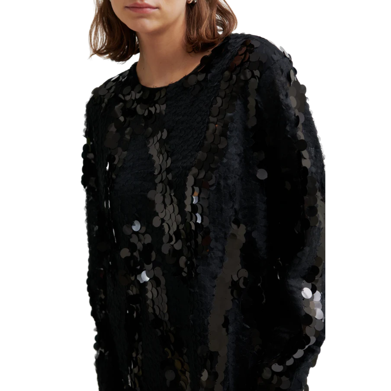 Glimmer Simple Dress Black