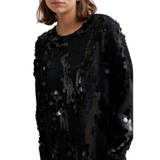 Glimmer Simple Dress Black