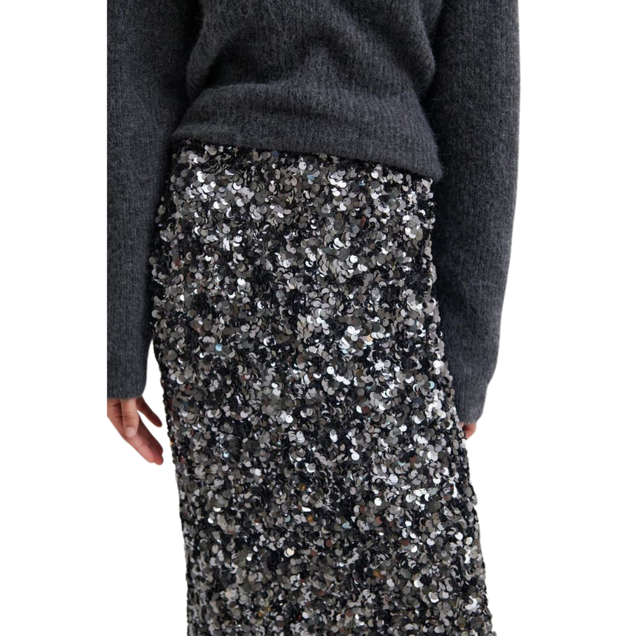 Shiny Skirt Gungrey Metal