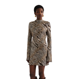 Cezanne Low Back Satin Mini Dress