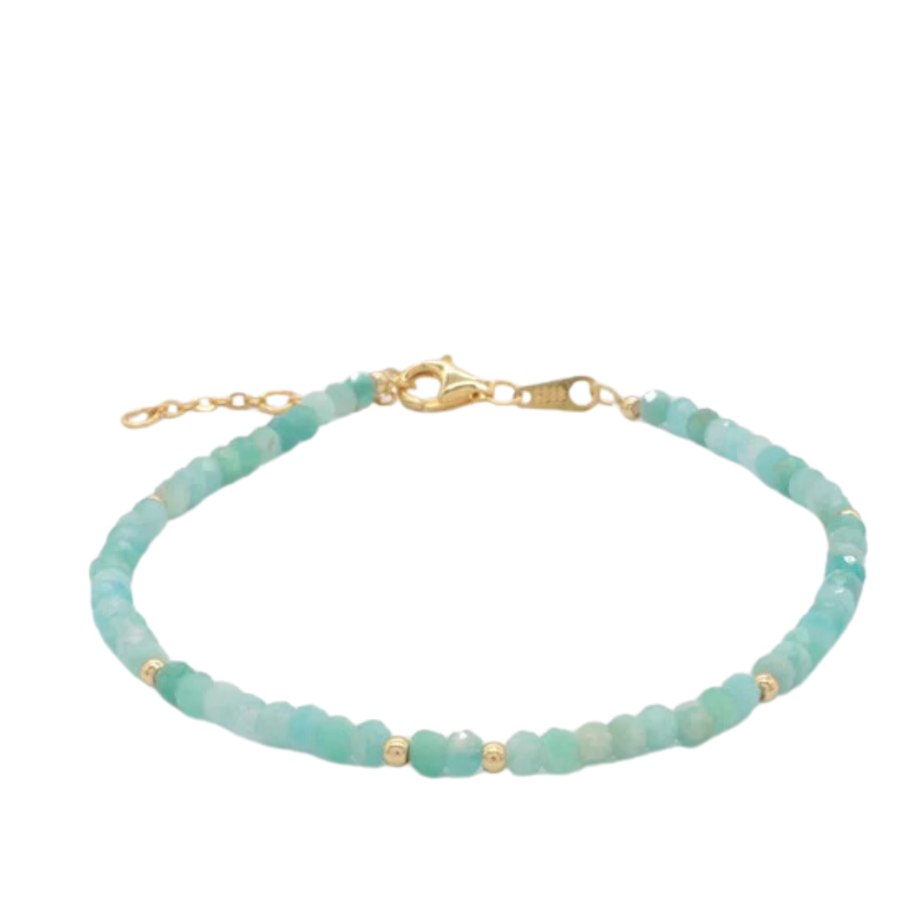 Ice Blue Beaded Bracelet