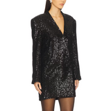 Veneda Dress Black Sequin