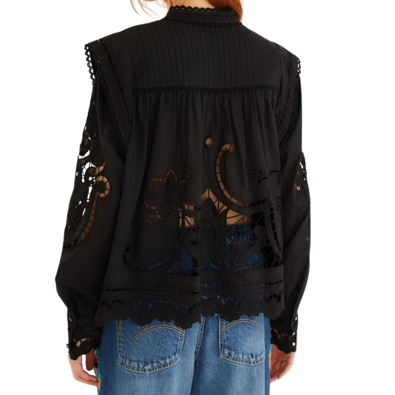 Richilieu Blouse Black