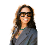 Triangle Pendant Necklace Malachite