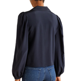 The Long Slv Sailor blouse Navy