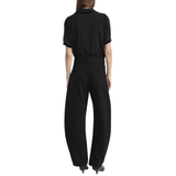 The Velvet Trim Sailor Blouse Black