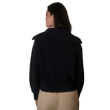 Maura Half Zip Rib Knit Navy