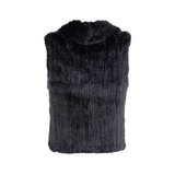 Knitted Gilet Rex Rabbit Black