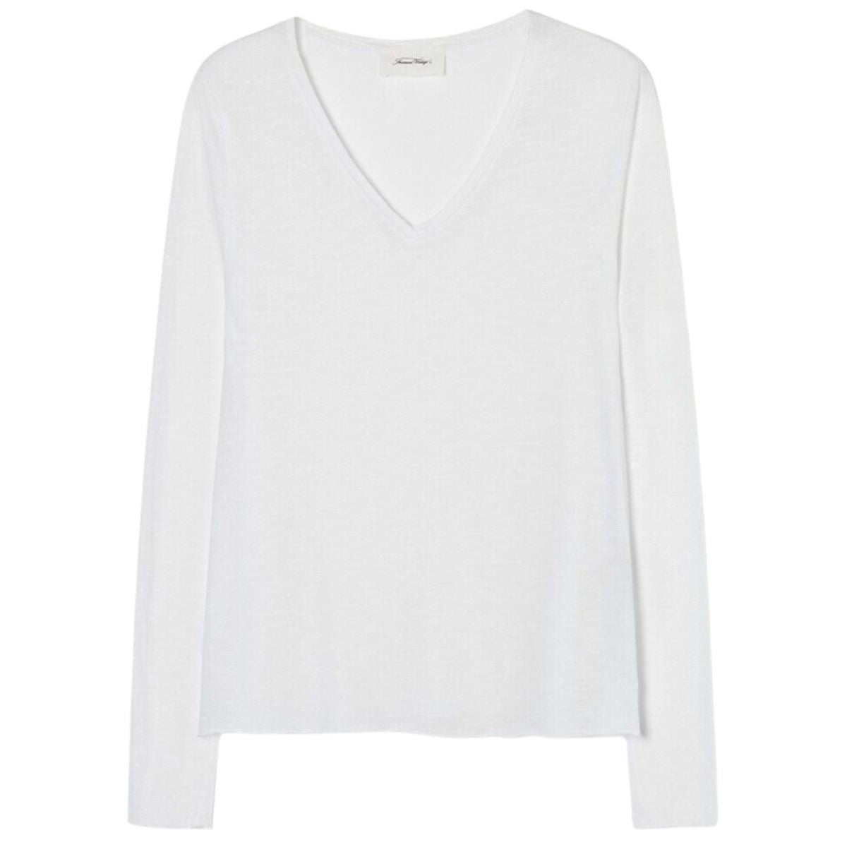 Jacksonville V-Neck Long Sleeve White