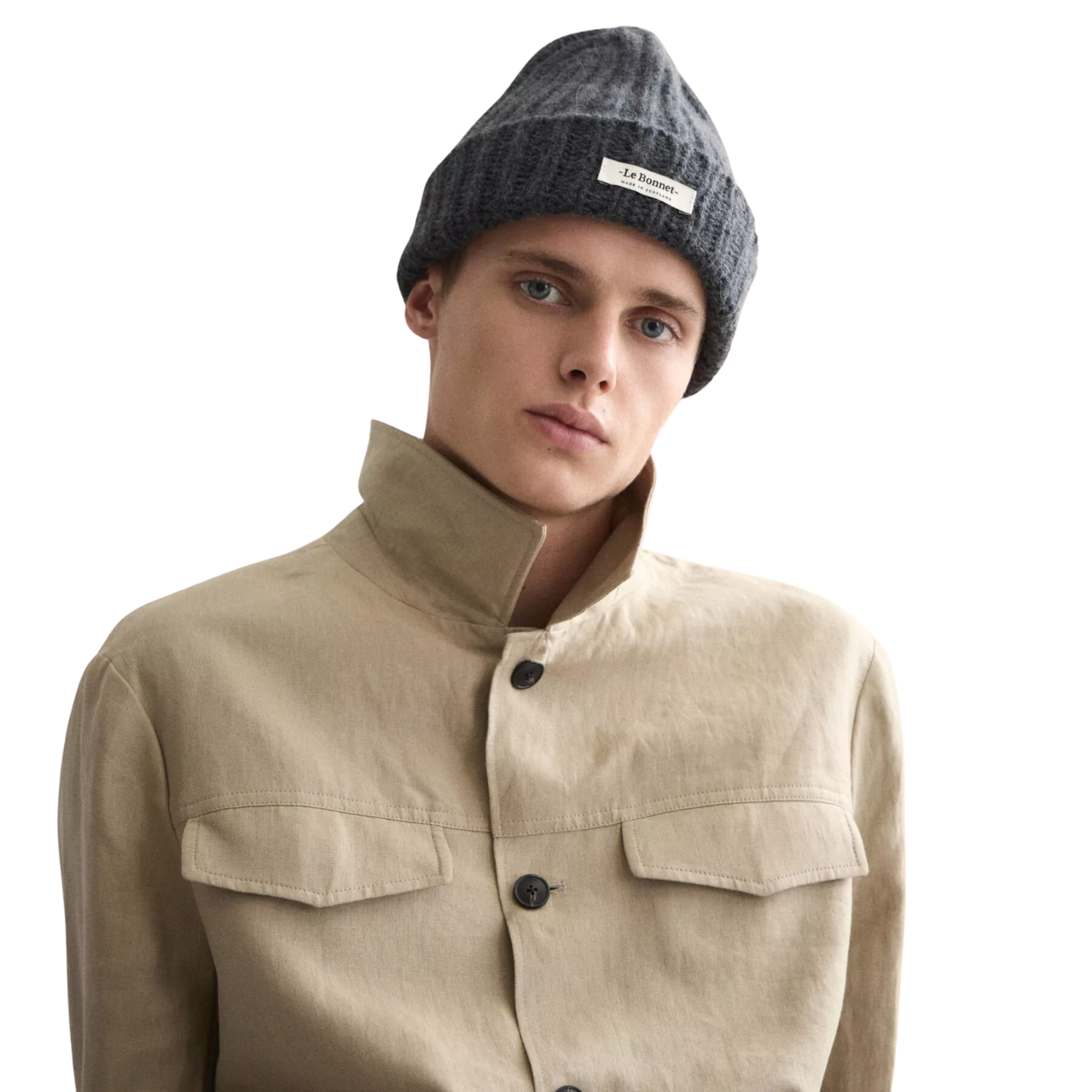 Le Bonnet Logo Beanie Graphite