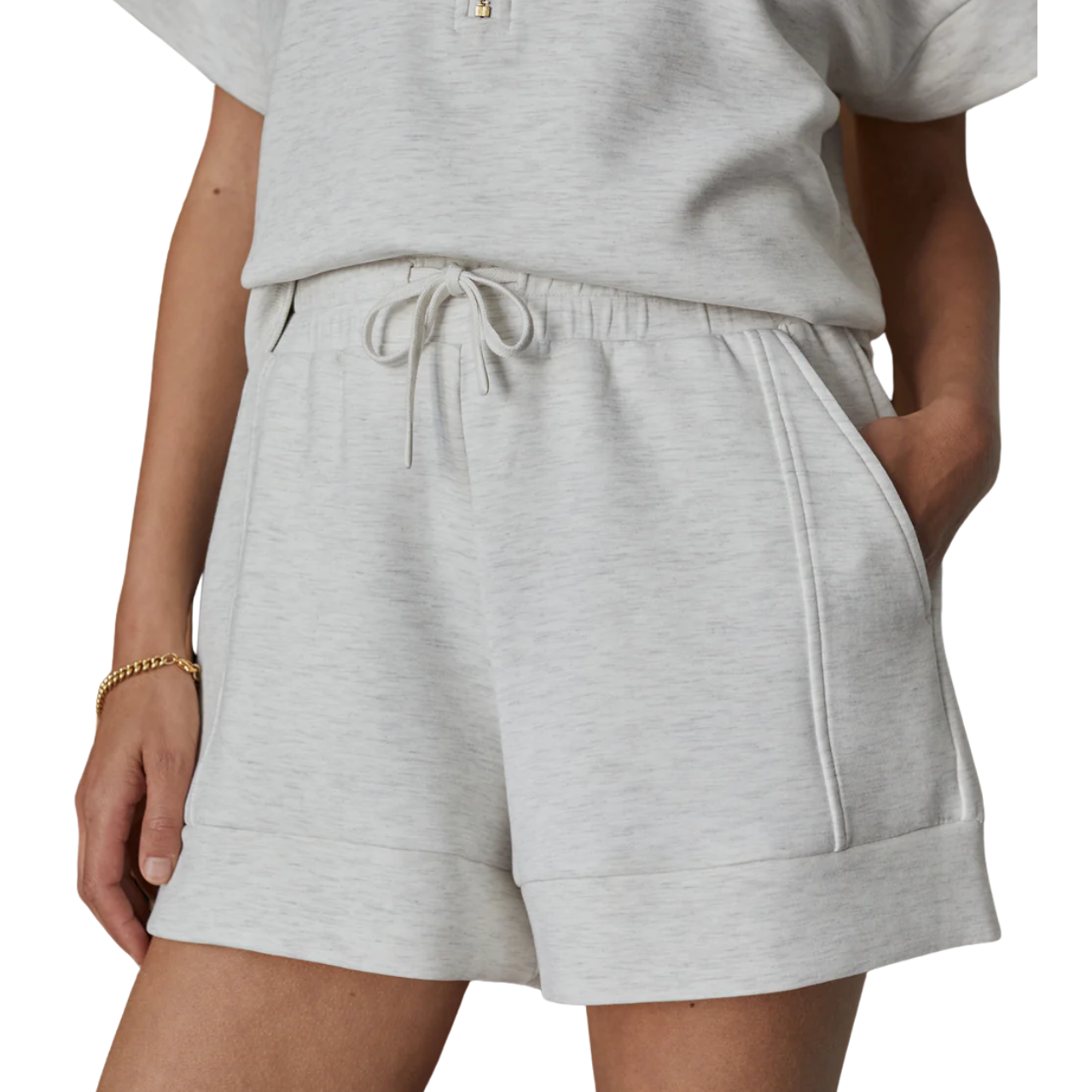 Atrium High Rise Short Ivory Marl