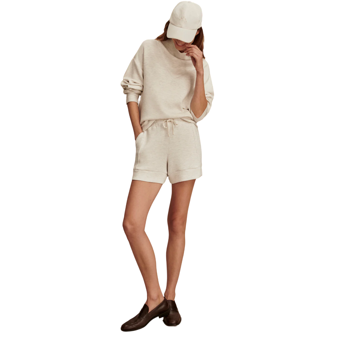 Atrium High Rise Short Ivory Marl