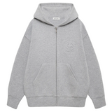 Bond Zip Up Hoodie Heather Grey