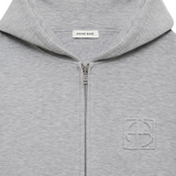 Bond Zip Up Hoodie Heather Grey