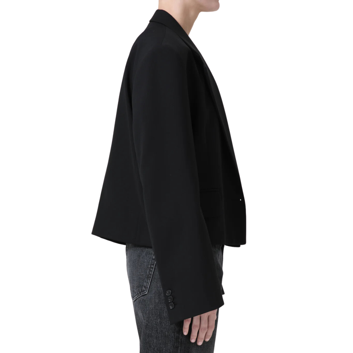 Callie Cropped Blazer Black