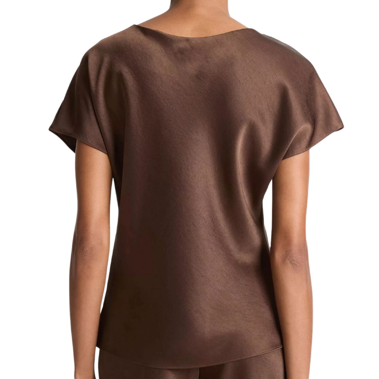 Cap Sleeve Blouse Espresso