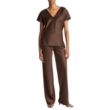 Cap Sleeve Blouse Espresso