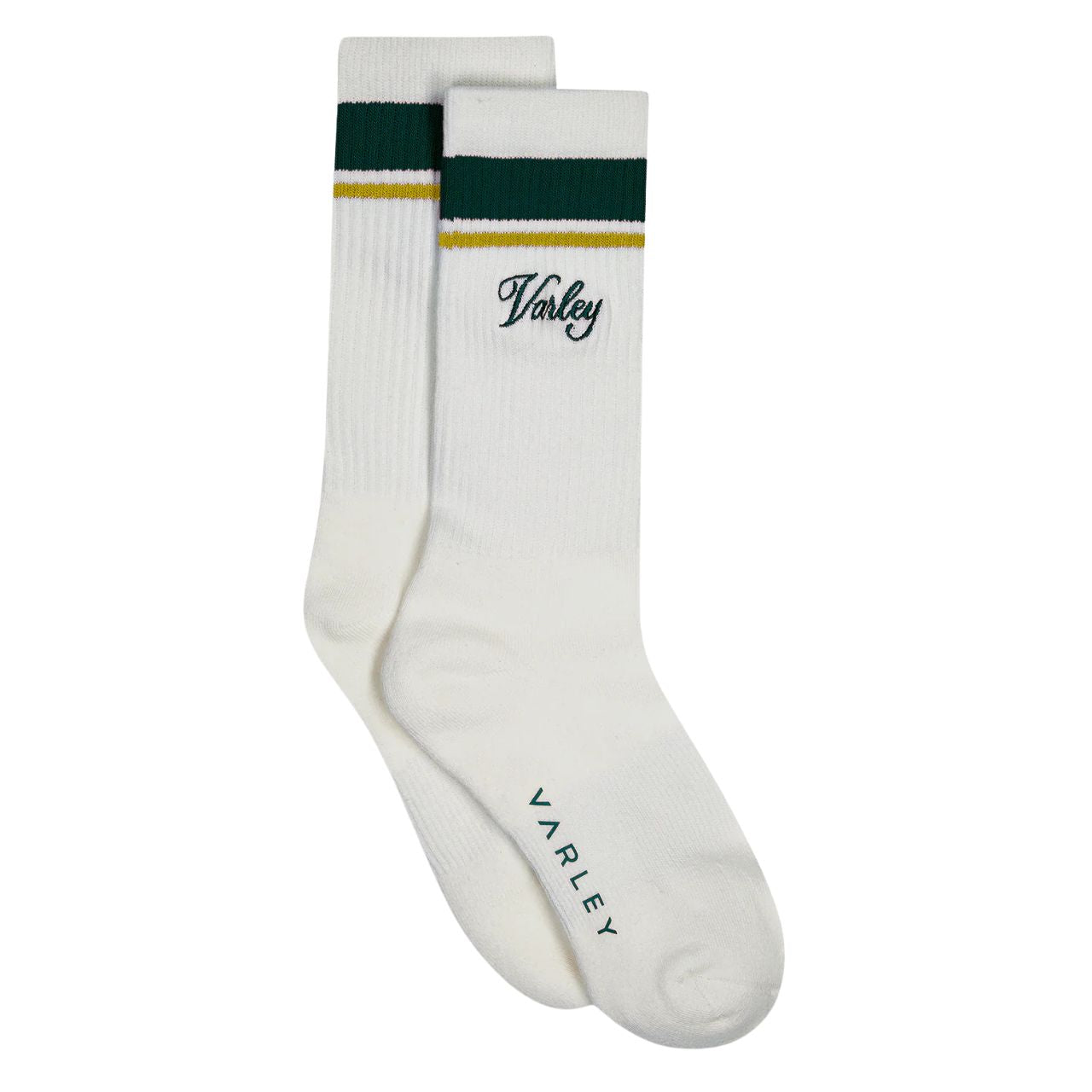 Lamar Club Stripe Sock White/Forest