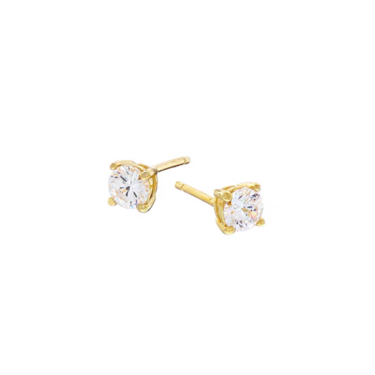Claw Stud Cz Gold