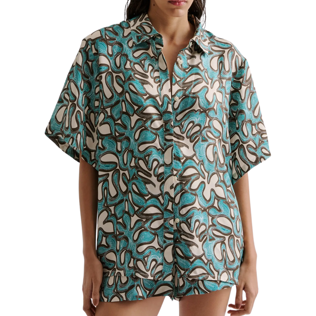 Gia Shirt Ocean Corals
