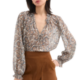 Hickory Blouse Dove Multi