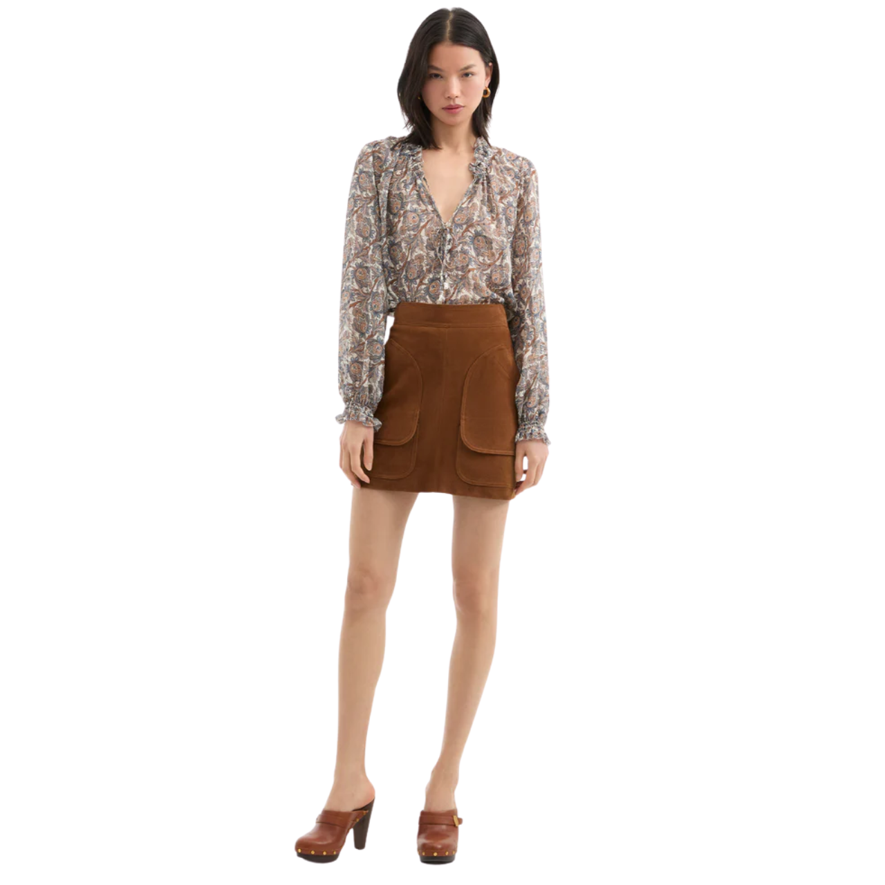 Hickory Blouse Dove Multi