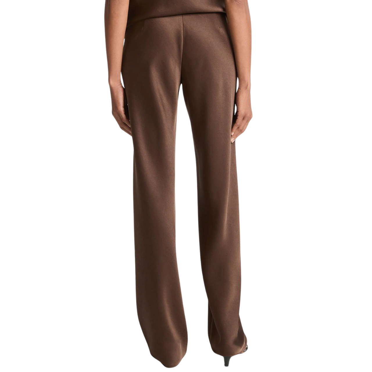 High Waist Fluid Pant Espresso