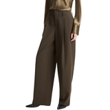 High Waist Pleated Trouser Verde