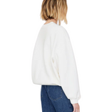Jaci Monogram Sweatshirt Ivory
