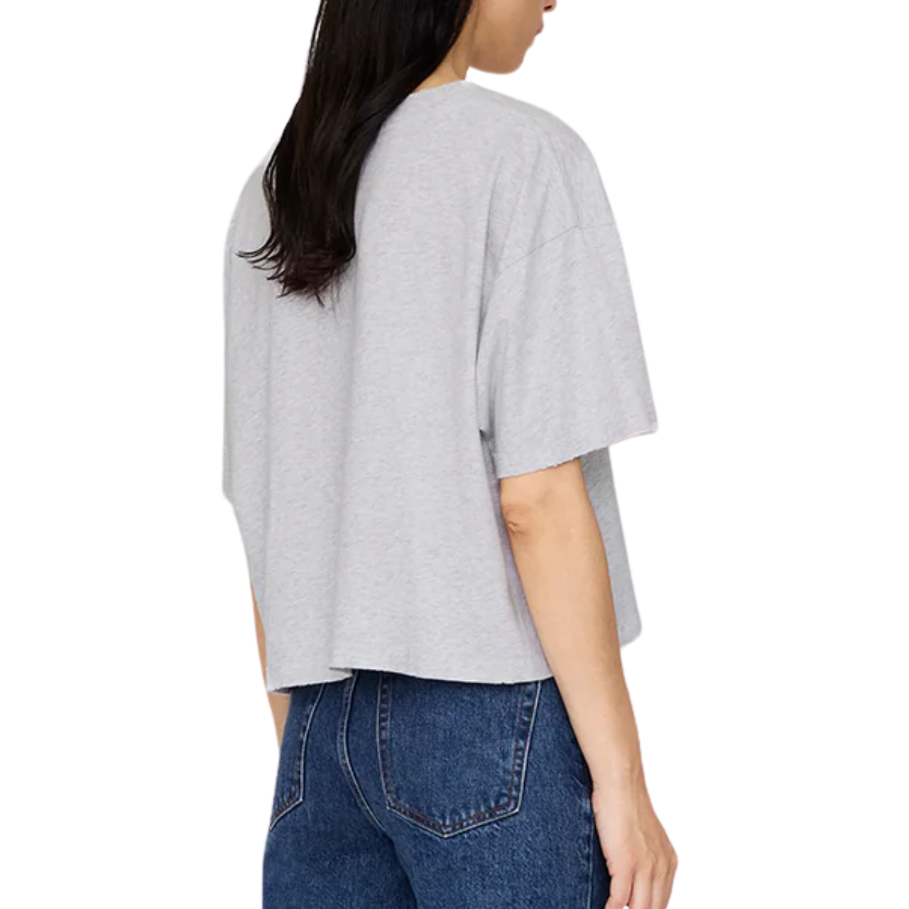 Johnny Cropped Tee Grey