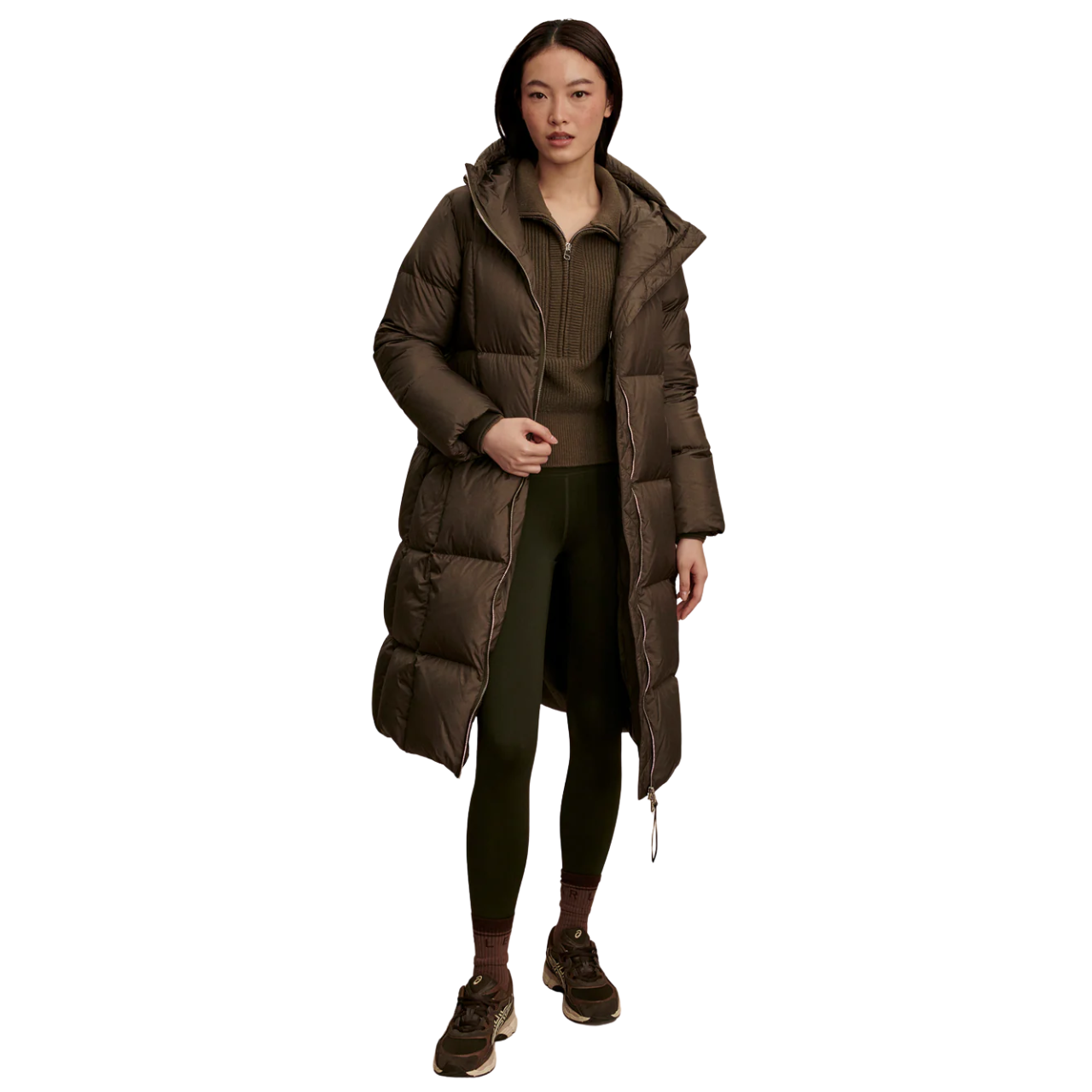 Katya Down Puffer Olive Metallic