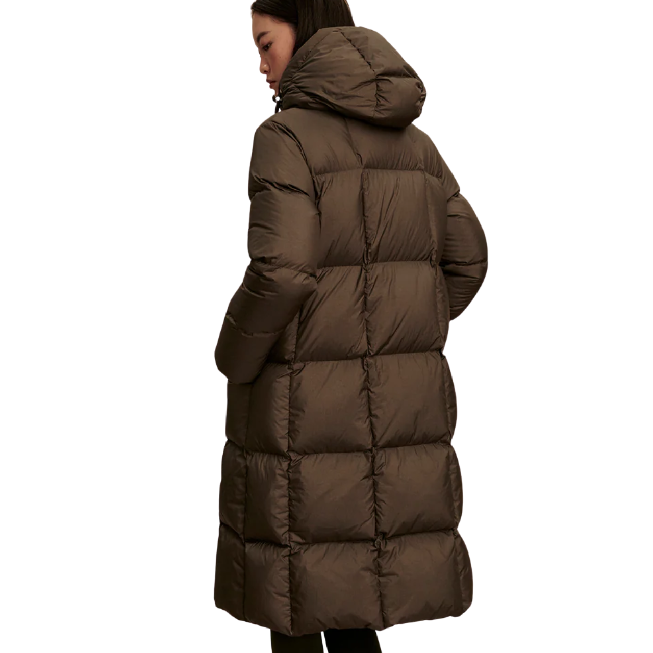 Katya Down Puffer Olive Metallic