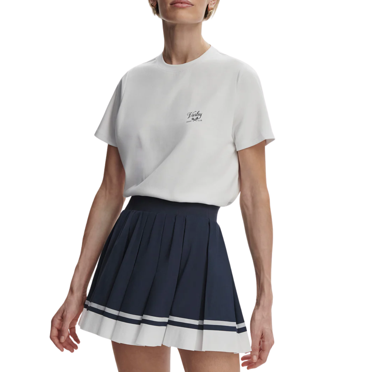 Mattie Branded Tee White