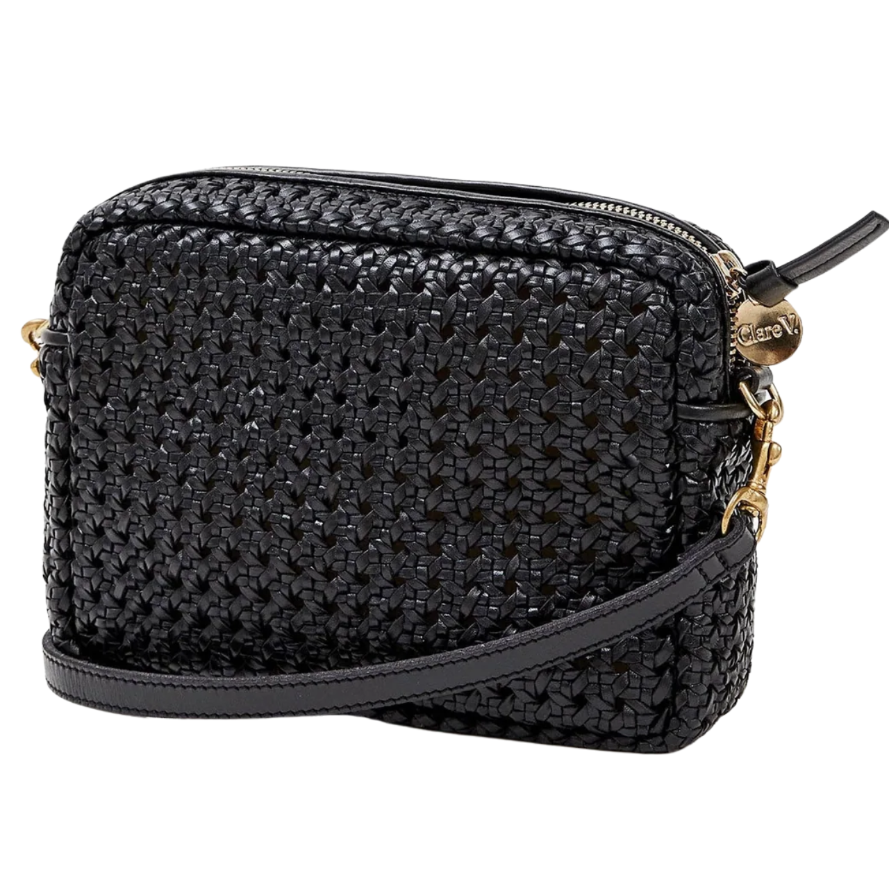 Midi Sac Black Rattan Bag