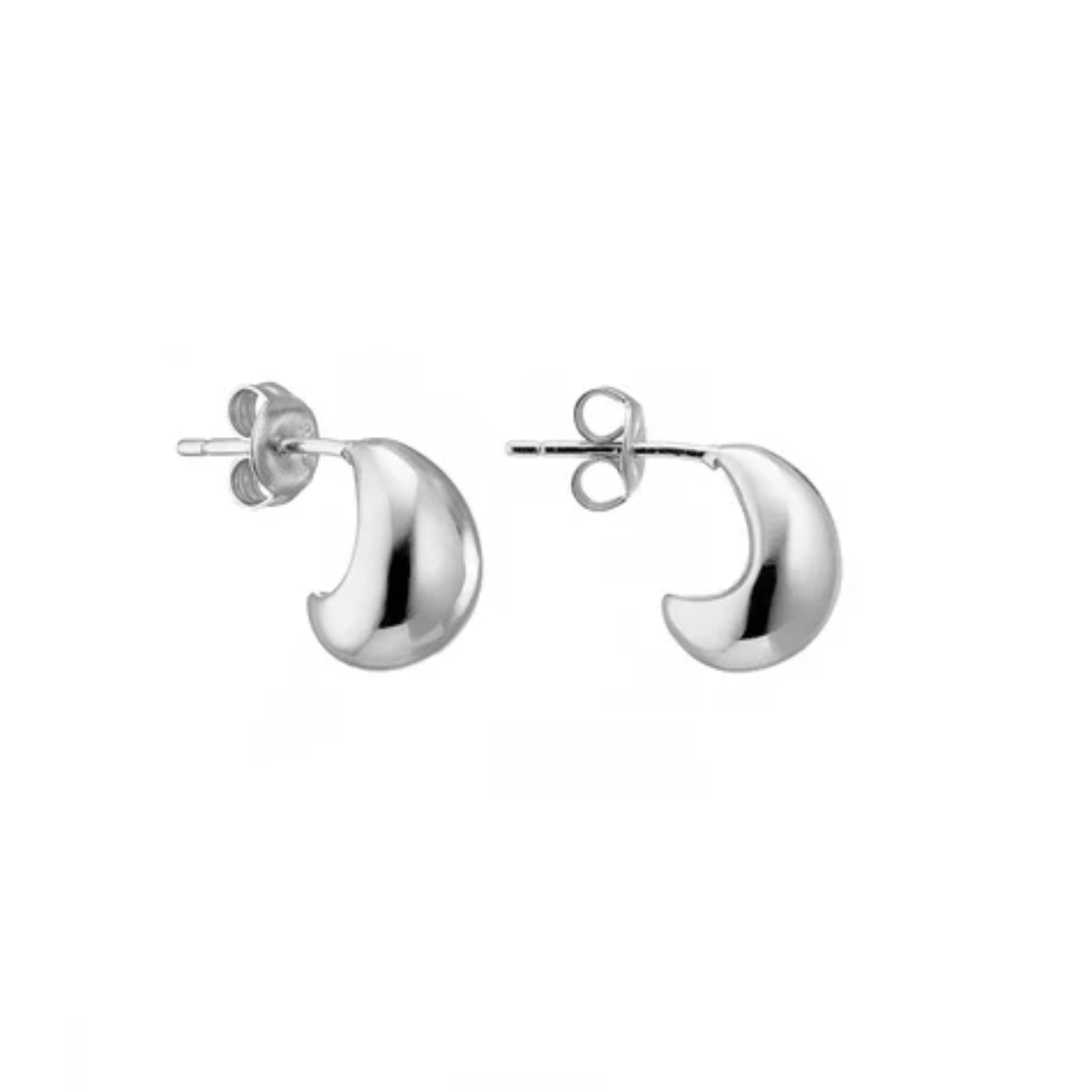 Mini Dome Hoop Silver