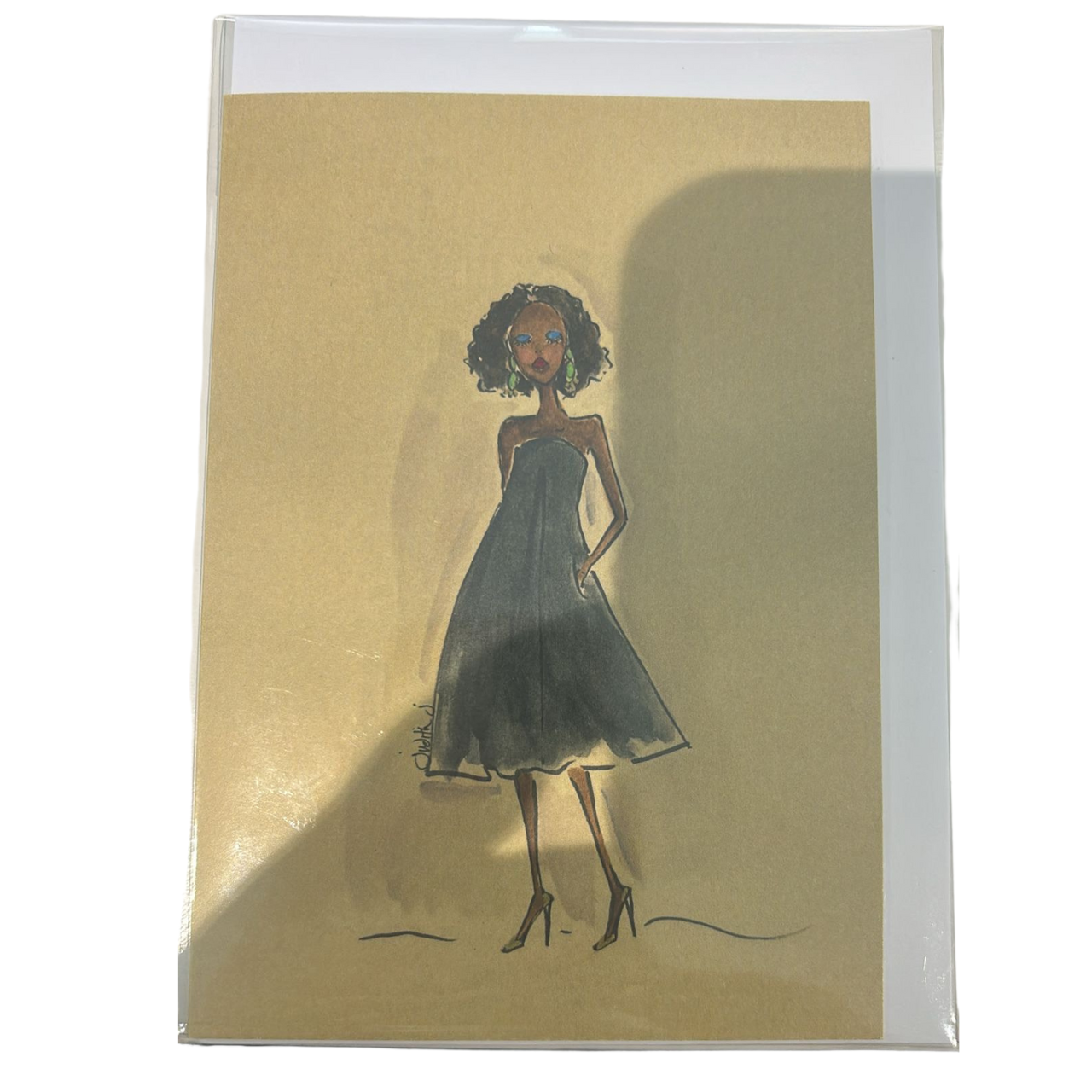 Black Dress Card
