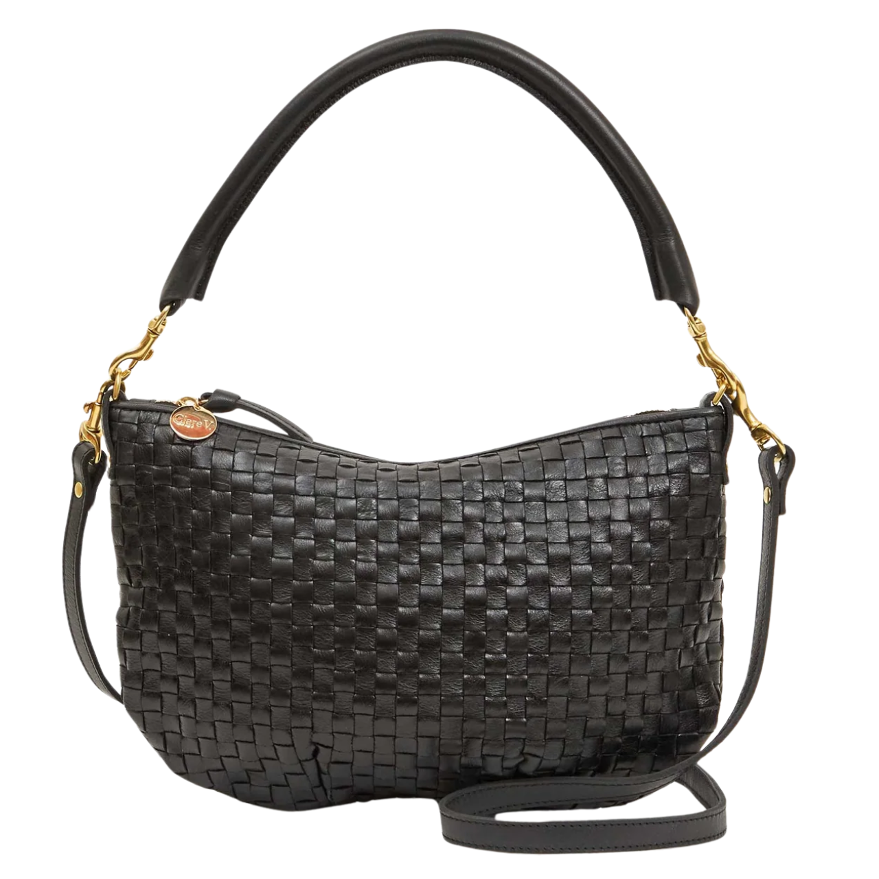 Petit Moyen Woven Checker Black