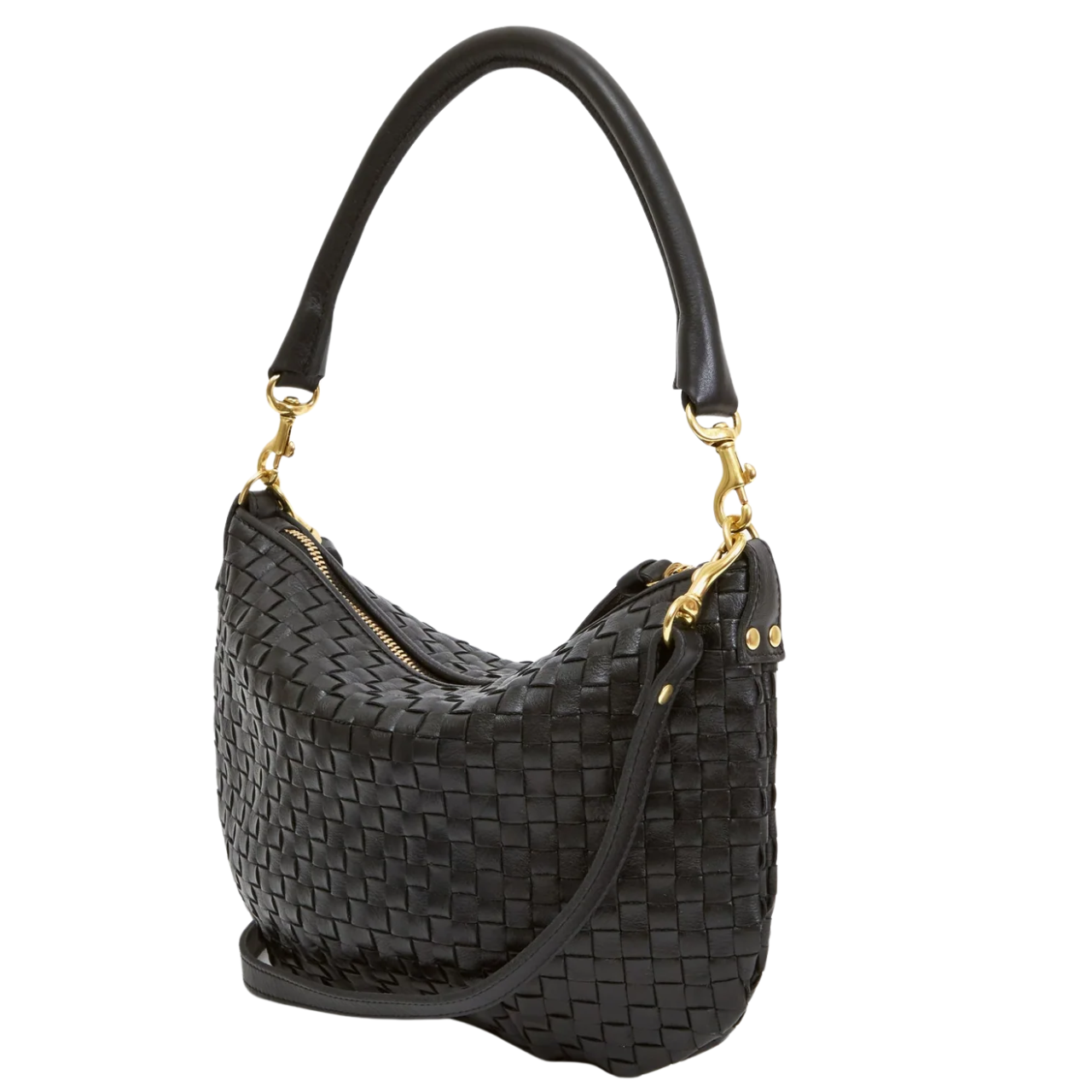 Petit Moyen Woven Checker Black