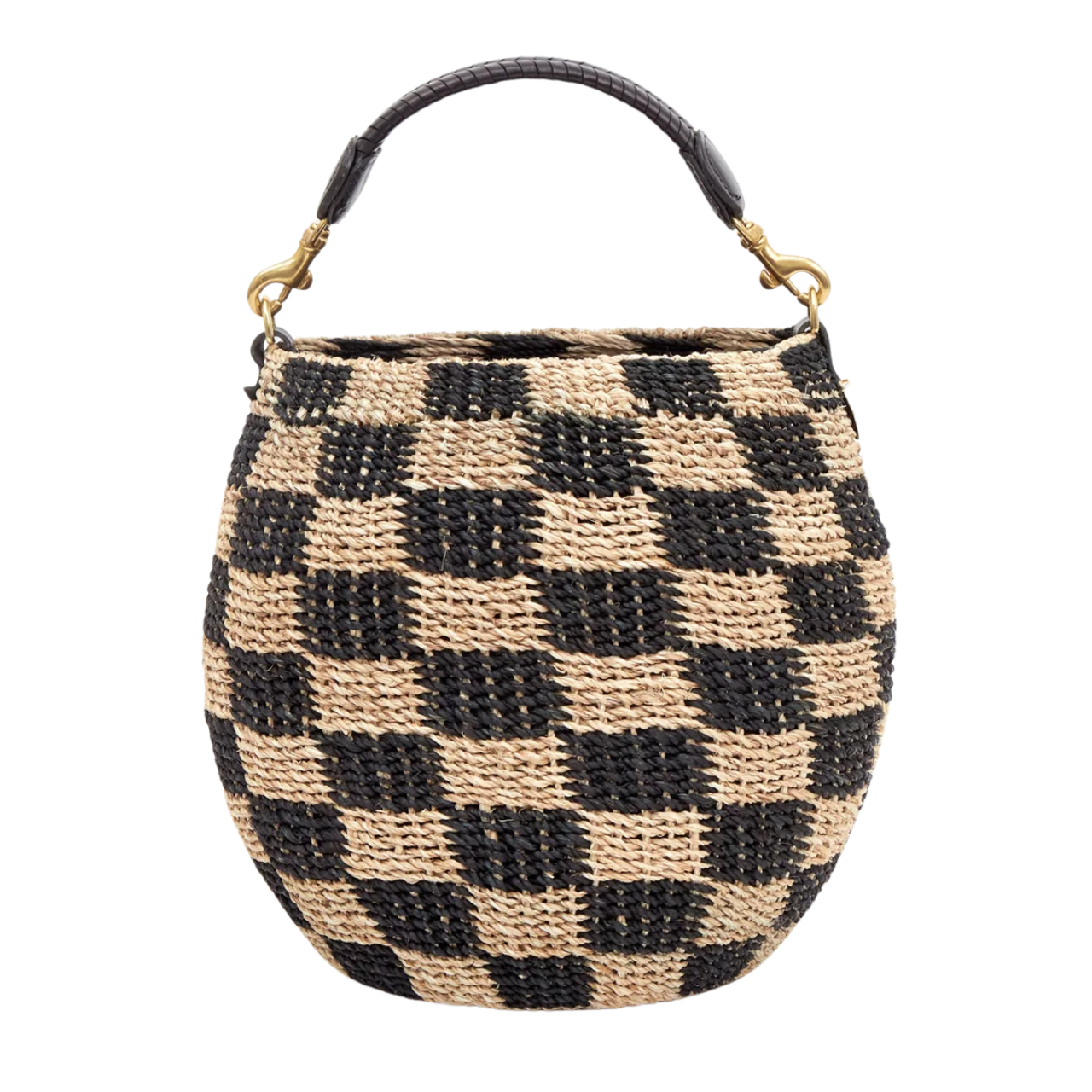 Pot de Miel Abaca Check Black Natural