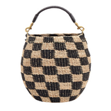 Pot de Miel Abaca Check Black Natural