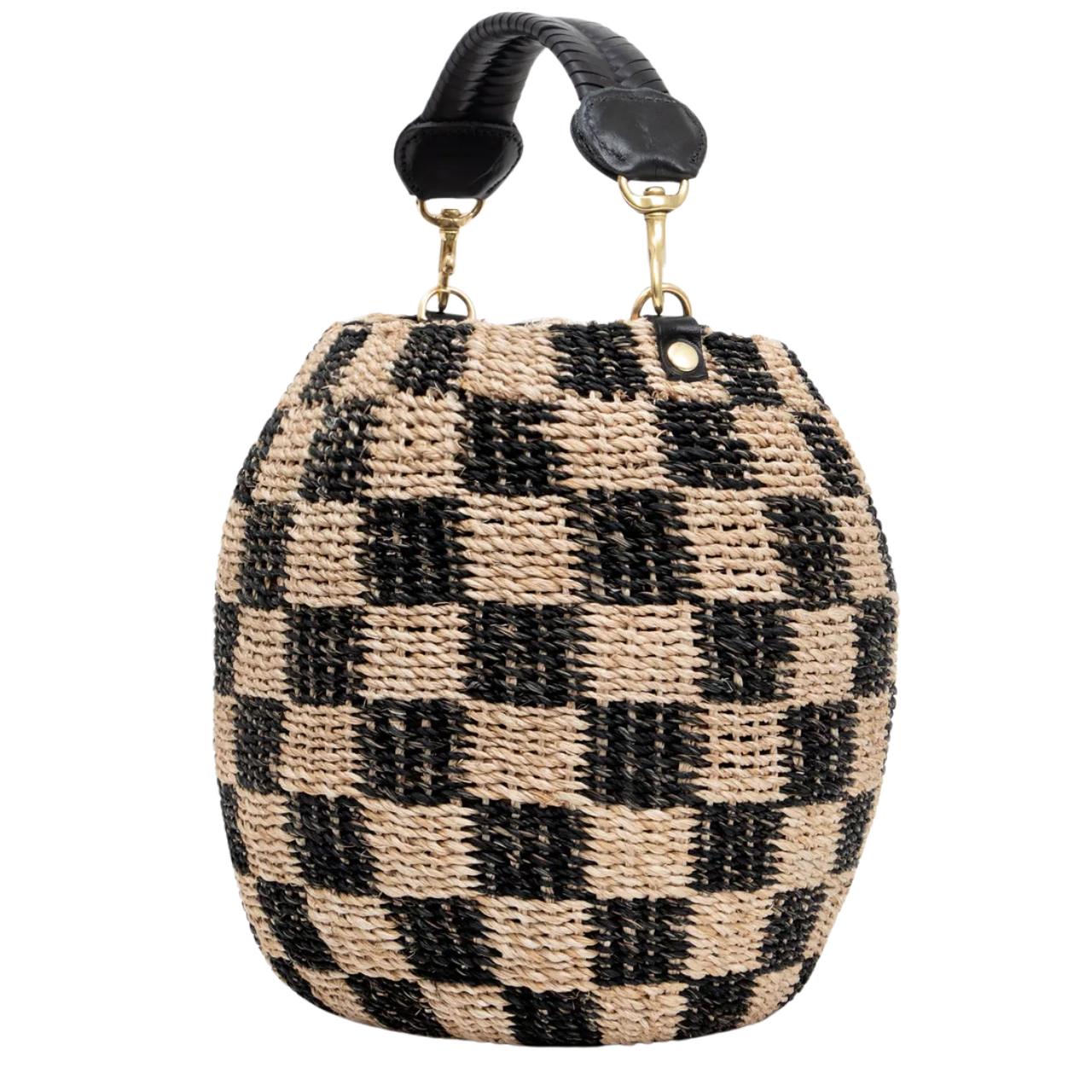 Pot de Miel Abaca Check Black Natural